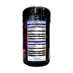 Project M Mindbender v6 Pre Workout Sour Strawberry Side Nutrition panel