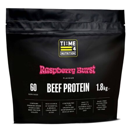 Time 4 Nutrition beef-protein-isolate-powder-raspberry-burst-flavour