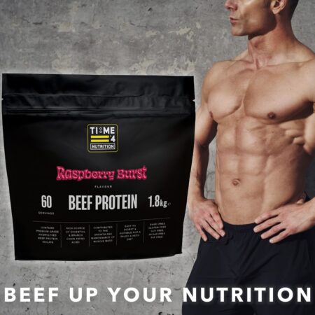 Time 4 Nutrition beef-protein-isolate-powder-raspberry-burst-flavour