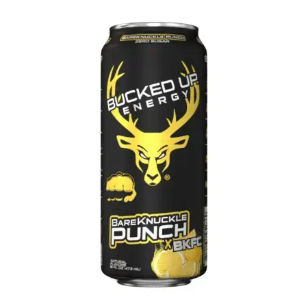 Bucked Up Energy RTD Pre Workout Drink USA Version Bare Knuckle Punch x BKFC Flavour Single Can