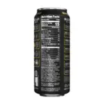 Bucked Up Energy RTD Pre Workout Drink USA Version Bare Knuckle Punch x BKFC Flavour Nutritional Information