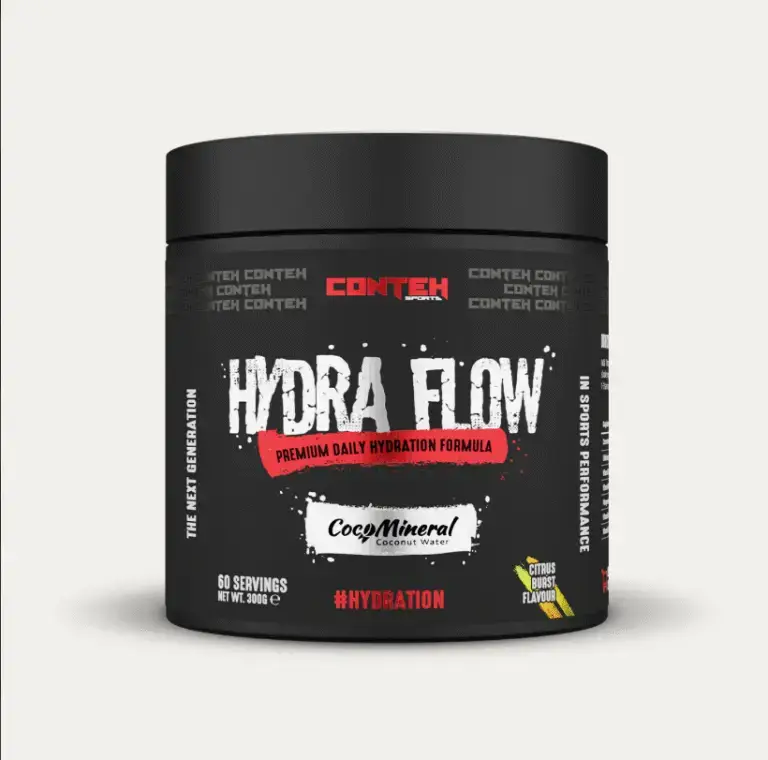 Conteh Sports Hydra Flow Citrus Birst Flavour Front of tub