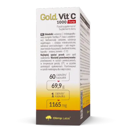 Olimp Labs Gold-Vit-C-1000 Side of Box