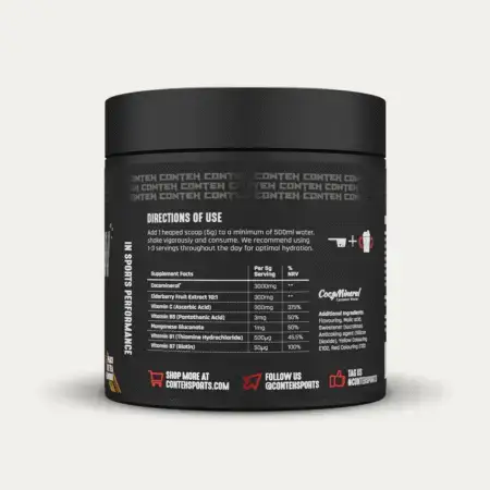 Conteh Sports Hydra Flow Nutritional Information