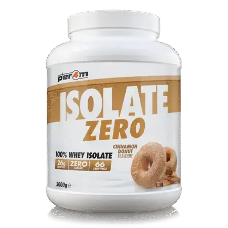 Per4m Isolate Zero 2000G Salted Cinnamon Doughnut Flavour front of tub