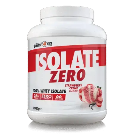 Per4m Isolate Zero 2000G Strawberry Creme front of tub
