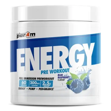 per4m Energy Pre Workout-Blue-Raspberry-390g