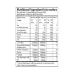 tbJP Pumpage Nutritional Information