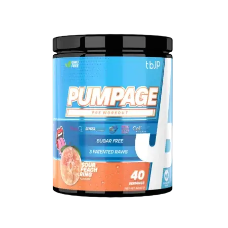 tbJP Pumpage Sour Peach Rings Preworkout 40 Servings