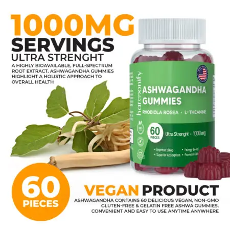 Harmonify Ashwagandha Gummies 1000mg-30 Servings - Ultra Strength Image