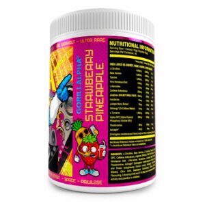 Gorillalpha Ibiza Vol 1 Ltd Edition Pre Workout Strawberry Pineapple Flavour Nutrition Panel