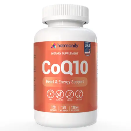 Harmonify COQ10 Capsules Supplement front of bottle image