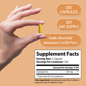 Harmonify COQ10 Capsules Supplement Facts