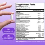 Harmonify GLP-1 Support Supplement Nutritional Information Panel