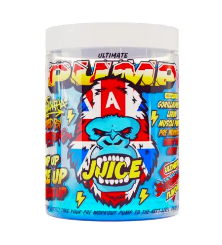 Gorillalpha Ultimate Pump Juice Superman Flavour Front of tub