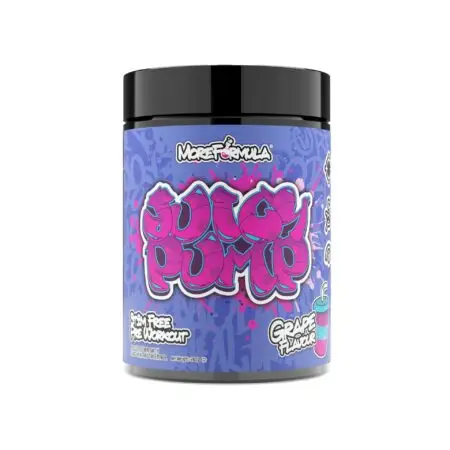 More Formula Juicy Pump Grape Flavour front of tub