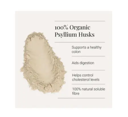 Kiki Health Organic Psyllium Hust Powder Infographic