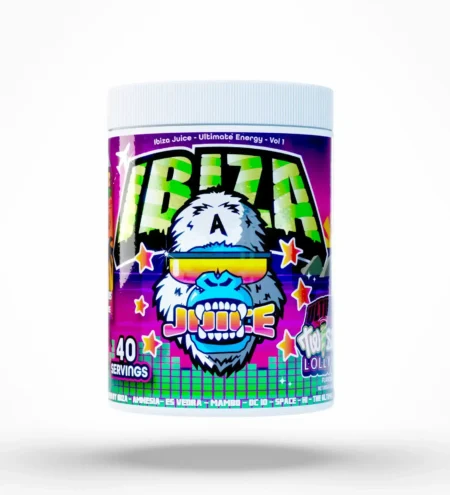 Gorillalpha Ibiza Juice Pre Workout Ultimate Twister Lollipop Flavour 40 Servings