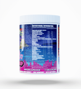 Gorillalpha Ibiza Juice Pre workout Nutritional Information