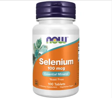 NOW Foods Selenium 100mcg Front of Pot