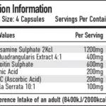 Per4m Joint 120 Capsule Nutritional Information