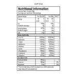 tbJP 1kg EAA Nutrition panel & Ingredients