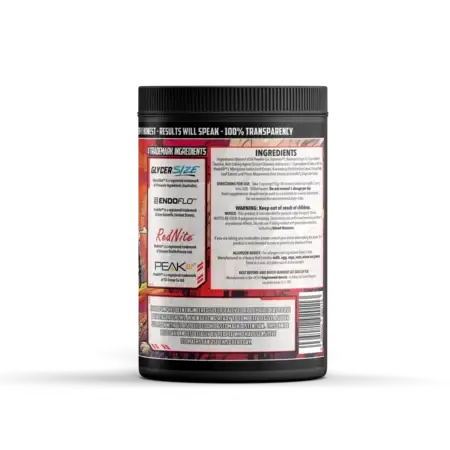 Engineered Muscle Turbopump-Stage 2 Ingredients label