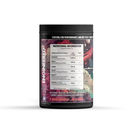 Engineered Muscle Turbopump Stage 2 Nutrition Panel