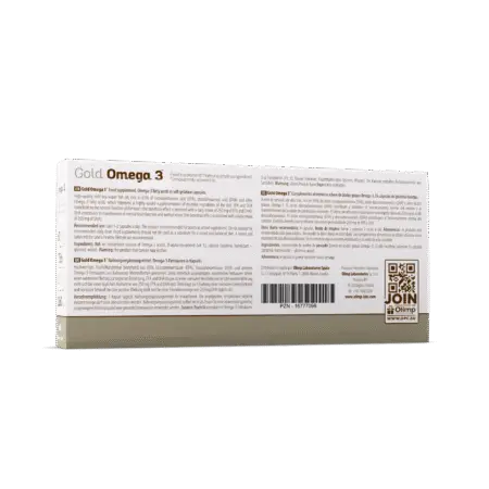 Olimp Labs Gold Omega 3 -1000mg-High Strength - EPA & DHA - Ingredients