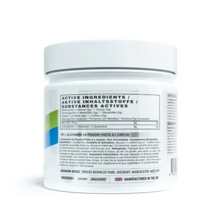 Naughty Boy L-Glutamine 300g Nutritional Information