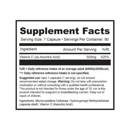1Source Supplements Vitamin C - 90 Servings