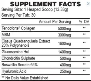 tbJP Join-In supplement facts
