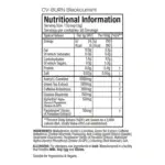tbJP CV Burn Blackcurrant Flavour Nutritional Information and Ingredients