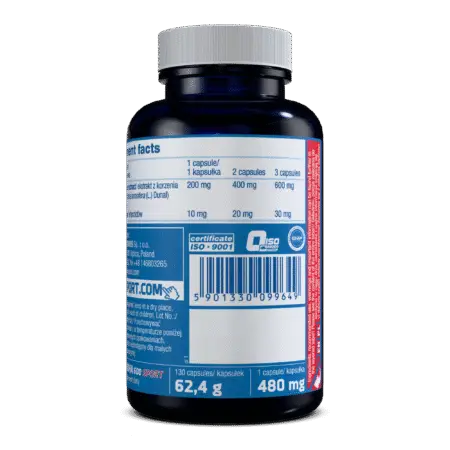 Olimp Ashwagandha Sport 130 Caps - Nutritional Information