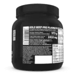 Olimp Gold Beef Pro Plasma-300 Capsules - Amino Acid Formula - Side of Tub
