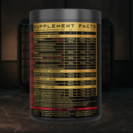 Illegal Nutrition Premium Pump V2 Cherry Cola - Supplement Facts