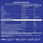 Chaos-Crew-Pump-The-Chaos-Blueberry-Lemonade - Pump Pre Workout Formula - Nutritional Information