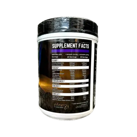 Project M - Mind Fuk V2 - High Stim Pre Workout - Nutritional Information