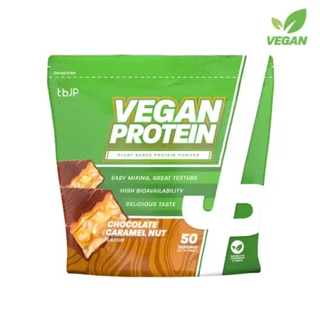 tbJP Vegan Protein 2kg Chocolate Caramel Nut Flavour