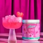 Alani Nu Pre Workout - Pink Slush Promotional Image - Poured in a glass