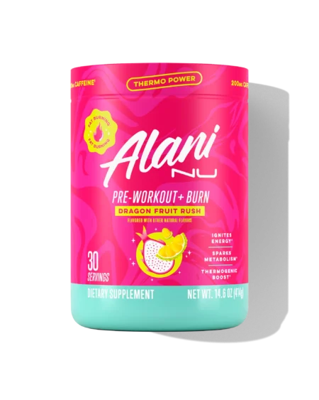 Alani NU Pre Workout + Burn Dragon Fruit Rush-Product Front