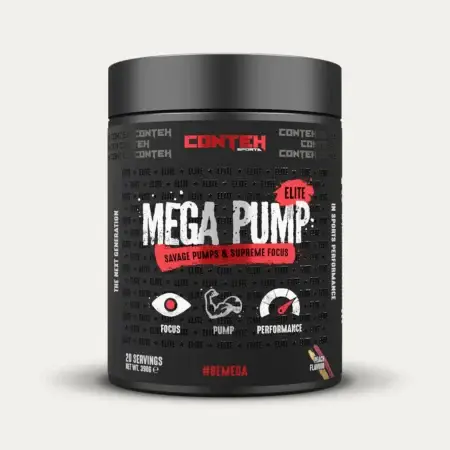 Conteh Mega Pump ELITE - Peach Flavour - Front of Tub