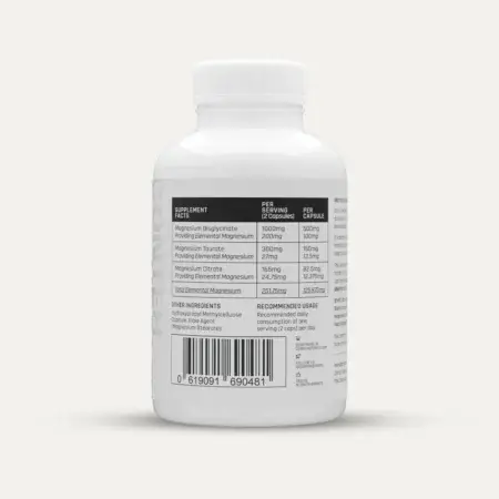 Conteh Magnesium Capsules - Nutritional Infomration