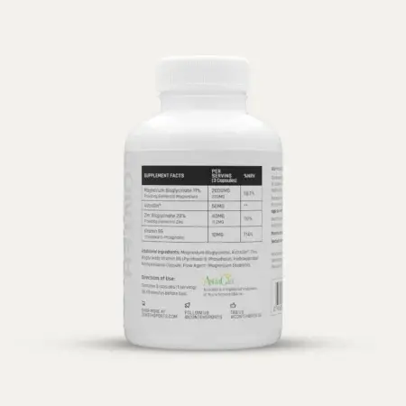 Conteh ZMG - ZMA Formula - Nutritional Information