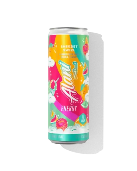 Alani NU Sherbet Swirl Energy Drink Front View