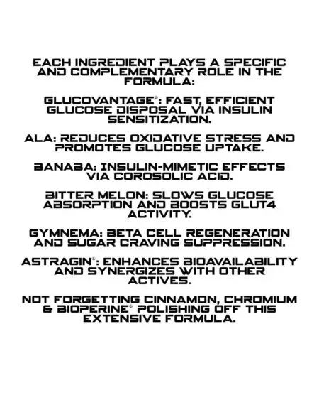 1Source Supplements GDA1 Ingredients Information