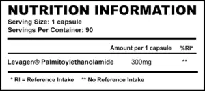 Strom Levagen 90 Servings Nutrition