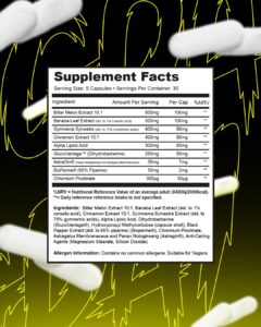 1Source Supplements GDA - Nutritional Information