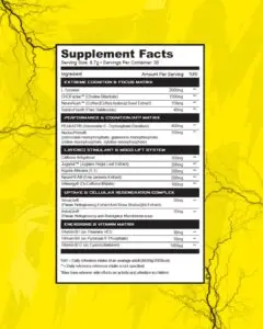 1Source Supplements STIM1 - Nutritional Information