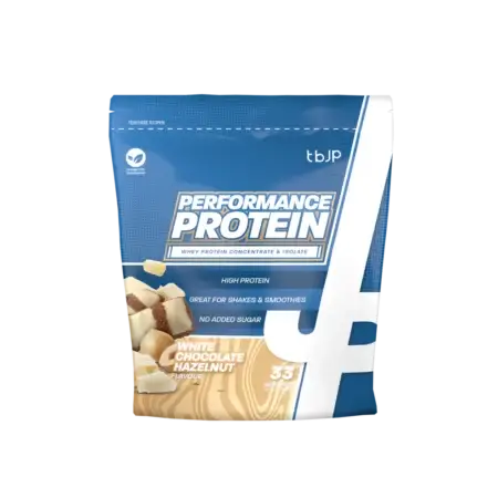 tbJP Performance Protein 1kg White Chocolate Hazelnut